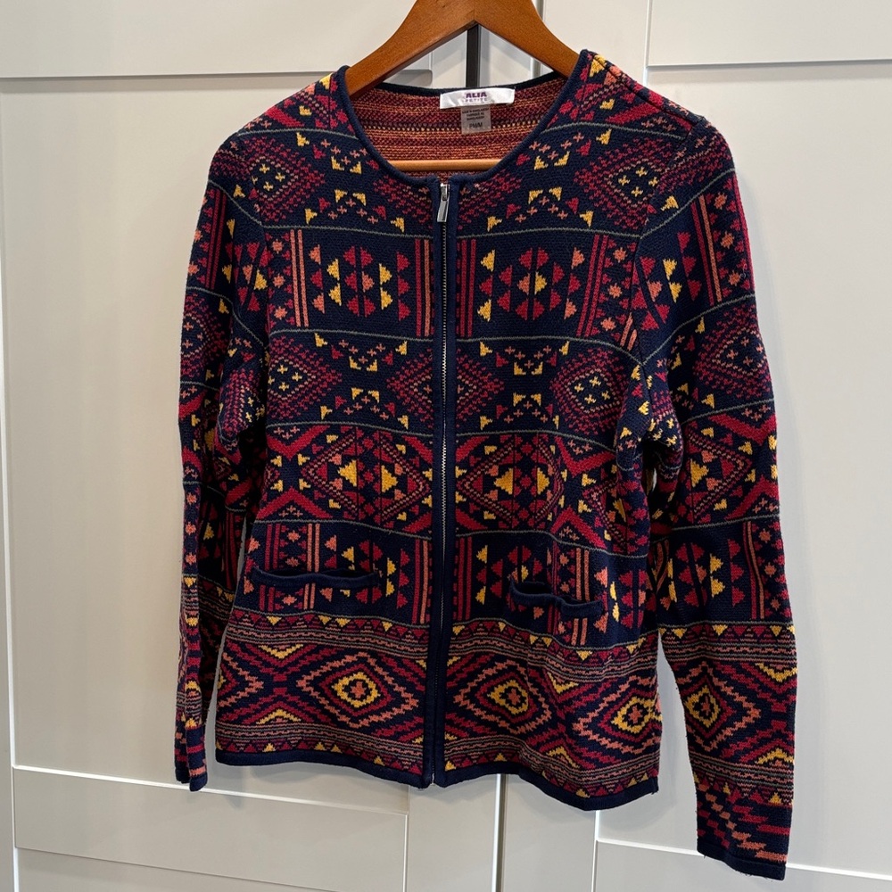 Alia Multicolor Knit Cardigan